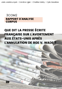 Rapport d'analyse corpus documentaire avortement